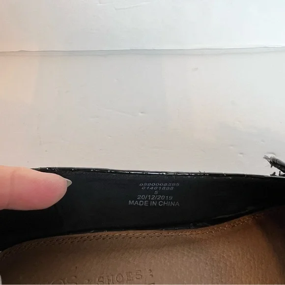 ASOS Vegan Mock Croc Gold Hardware Slip On Oxford Loafers Women’s UK 5 / US 7.5 - Picture 14 of 16